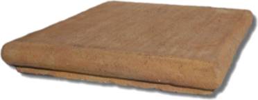 Copripilastro in terracotta siciliana